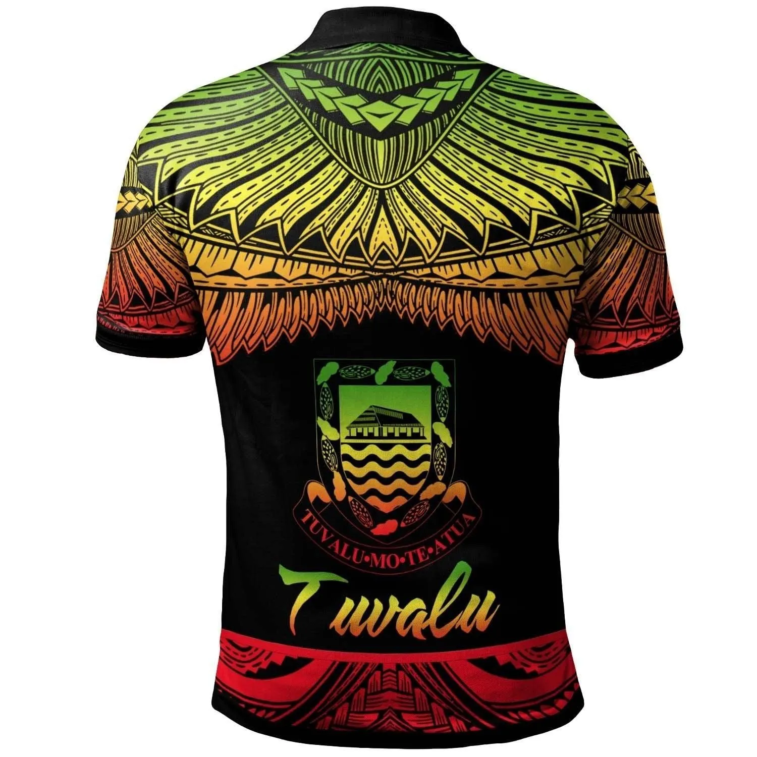 Tuvalu Polynesian Polo Shirt - Poly Tattoo Reggae Version