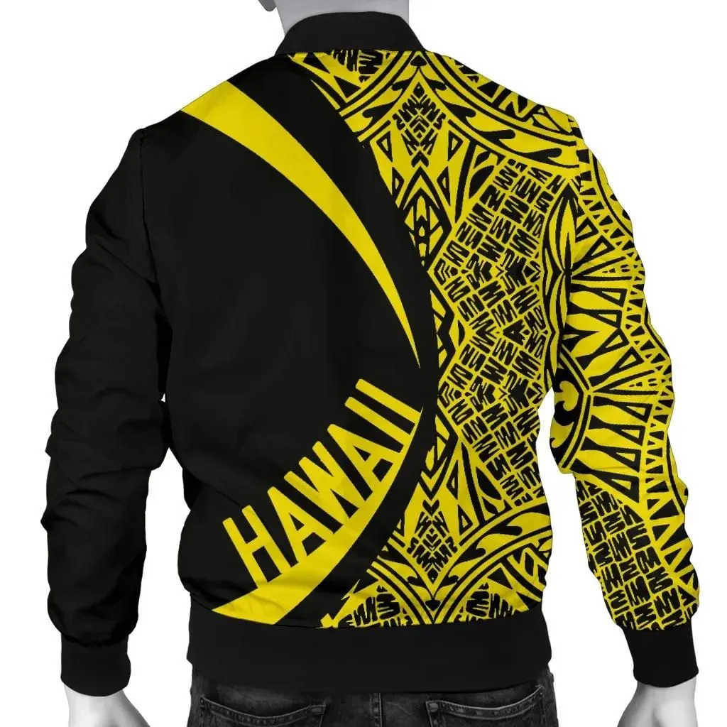 Alohawaii Jacket - Hawaii Coat Of Arm Polynesian Mens Bomber Jacket - Circle Style 03 - AH - J1