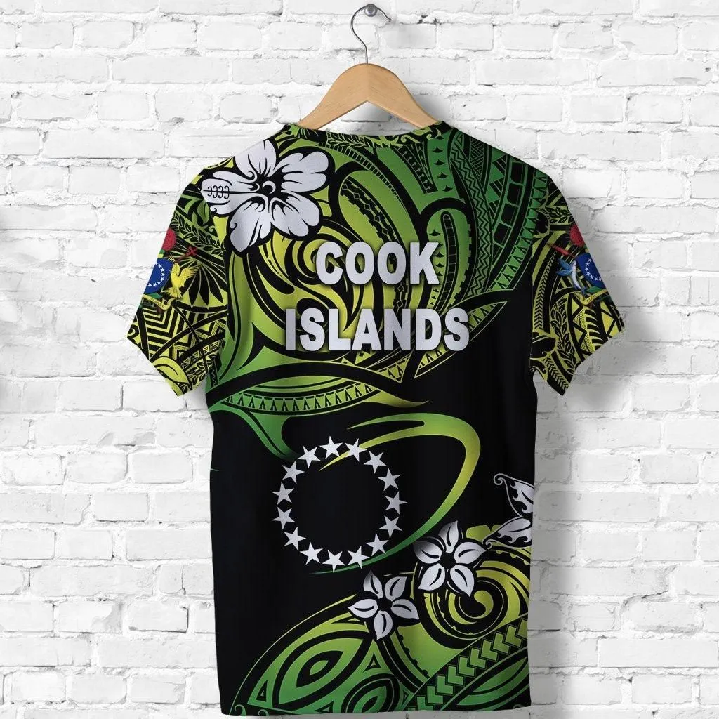 (Custom Personalised) Cook Islands Rugby T Shirt Unique Vibes - Green