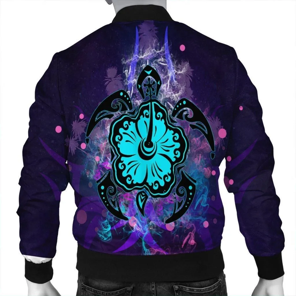 Hawaiian Turtle Mystery Polynesian Bomber Jacket
