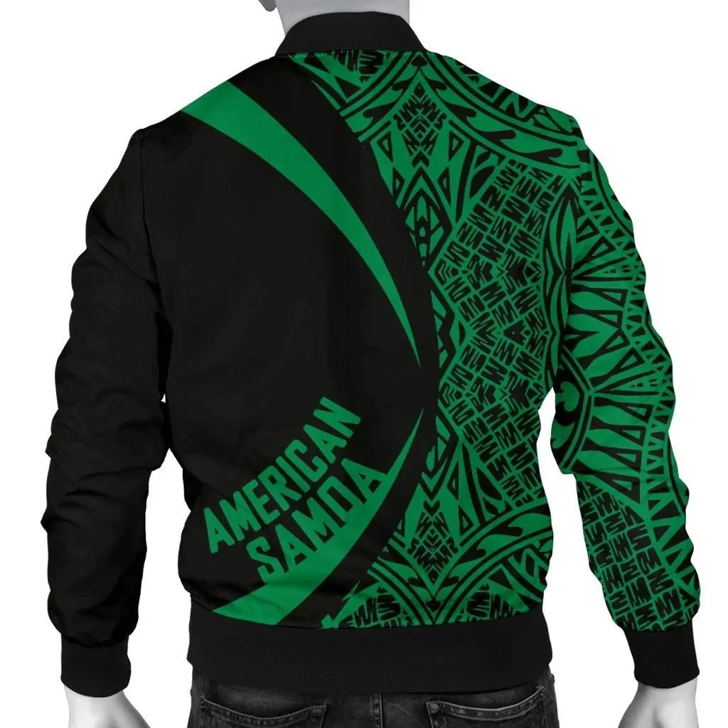 American Samoa Men's Bomber Jacket - Circle Style 04 J4
