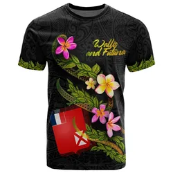 Wallis and Futuna Polynesian T shirt - Plumeria Tribal