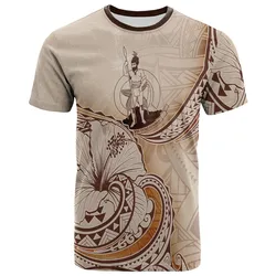 Vanuatu T shirt - Hibiscus Flowers Vintage Style