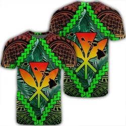 Hawaii Kanaka Kakau Tropical Polynesian T-Shirt - AH