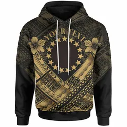 Polynesian Gold Seal Camisole Hibiscus Unique Personalized 3D Printed Sublimation Hoodie Hooded Sweatshirt Comfy Soft And Warm For Men Women S to 5XL CTC16013139