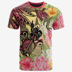 New Caledonia T-Shirt - Flowers Tropical With Sea Animals