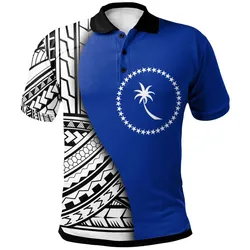 Polynesian Pride Polo Shirt - Chuuk Polo Shirt Coat Of Arm and Polynesian Patterns