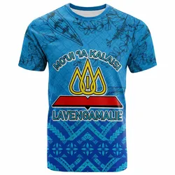 Tonga Custom Personalised T shirt Lavengamalie College Logo With Tropical Flowers T shirt LT10