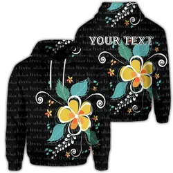 (Personalised) Hawaiian Aloha Plumeria Polynesian Hoodie