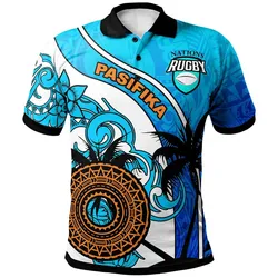 Pasifika Rugby Polo Shirt - Custom Personalised Pasifika Nations Rugby Polynesian Culture Polo Shirt