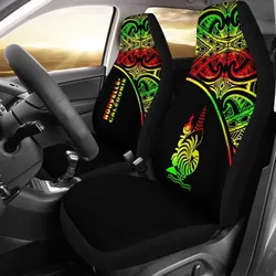 New Caledonia Car Seat Covers - New Caledonia Coat Of Arms Polynesian Reggae Curve