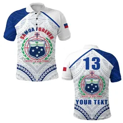 Alohawaii Shirt - Polo Shirt (Custom Personalised) Samoa Rugby Samoa Forever White K13