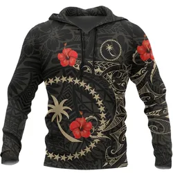 Alohawaii Clothing - Hoodie Chuuk Hibiscus Tattoo Style A7