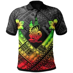 New Caledonia Polynesian Polo Shirts - New Caledonia Reggae Seal Camisole Hibiscus Style
