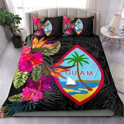 Vibe Hoodie Guam Bedding Set - Polynesian Hibiscus - RLT20