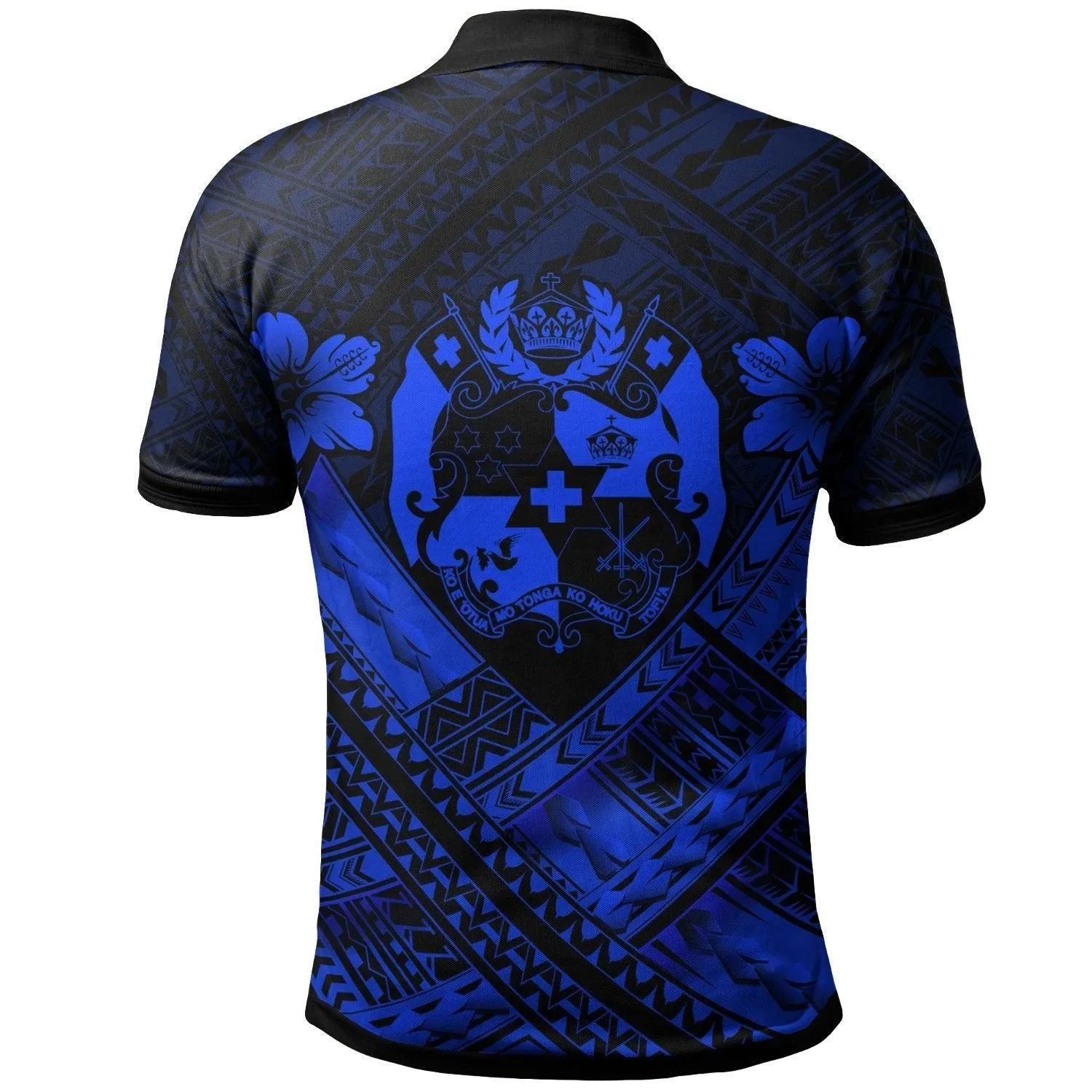 Tonga Polynesian Polo Shirts - Tonga Blue Seal Camisole Hibiscus Style