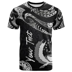 Pohnpei Micronesia Custom Personalised T shirt - Poly Tattoo White Version