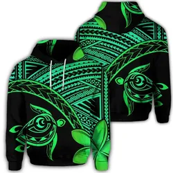 Alohawaii Hoodie - Hawaiian Turtle Plumeria Kakau Polynesian Quilt Hoodie Neo Green AH - J0R