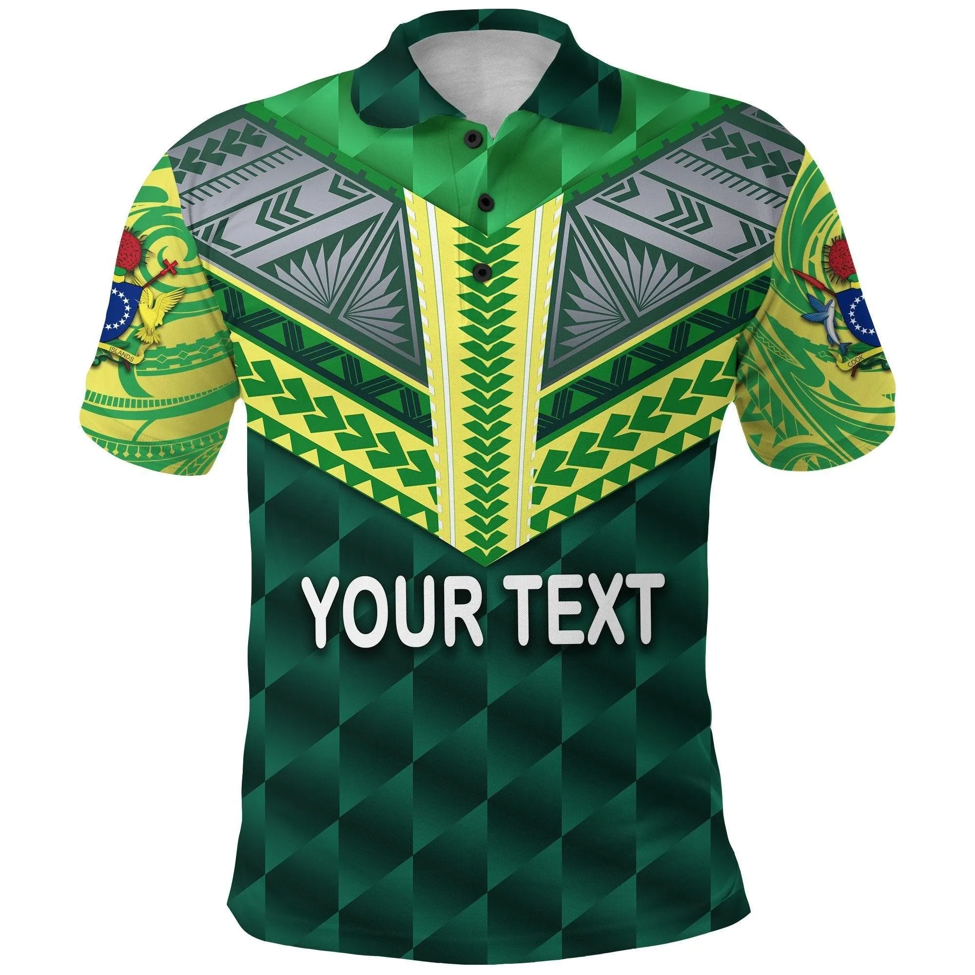(Custom Personalised) Cook Islands Rugby Polo Shirt