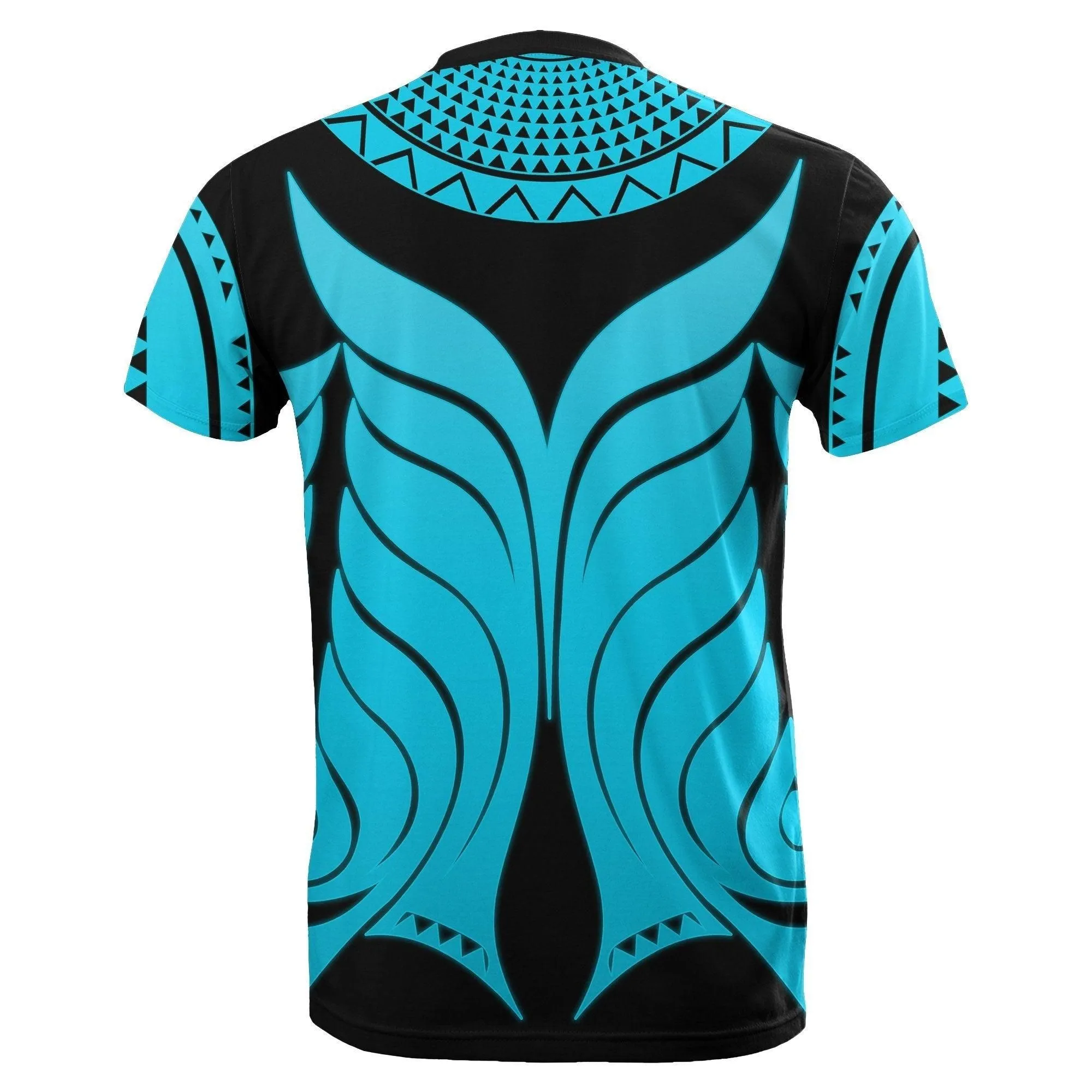 Yap Tribal Tattoo T shirt Blue