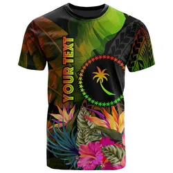 Chuuk Polynesian Personalised T-Shirt -Hibiscus and Banana Leaves