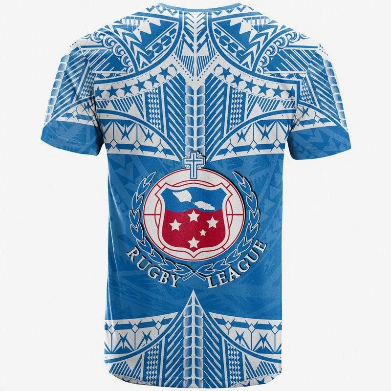 Toa Samoa Rugby T Shirt Blue Sky LT6