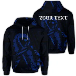 (Personalised) Hawaiian Map Heart Ribbon Cancer Hibiscus Blue Polynesian Hoodie - AH
