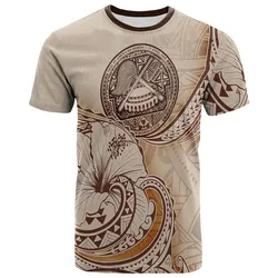 American Samoa T-Shirt - Hibiscus Flowers Vintage Style