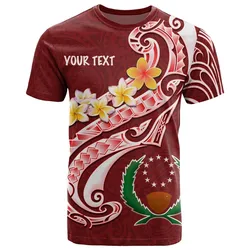 Pohnpei Personalised T shirt - Pohnpei Seal Polynesian Patterns Plumeria