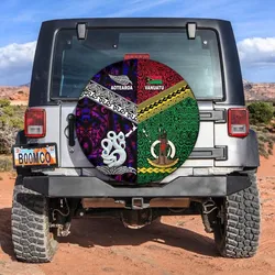 Vanuatu And New Zealand Spare Tire Cover Together - Purple LT8