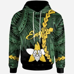Papua New Guinea Enga Province Polynesian Hoodie - Tribal Wave Tattoo
