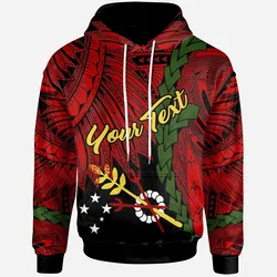 Papua New Guinea Simbu Province Polynesian Custom Personalised Hoodie - Tribal Wave Tattoo