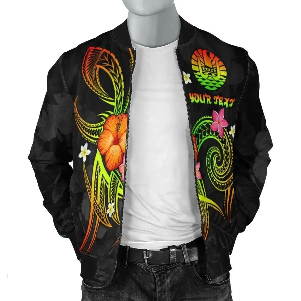 Alohawaii Jacket - Bomber Jacket Polynesian Tahiti Personalised - Legend of Tahiti (Reggae) - BN15