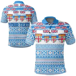 (Custom Personalised) Fiji Polynesian Polo Shirt Fijian Tropical Flowers LT13