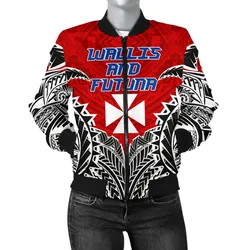 Wallis And Futuna Premium Women's Bomber Jacket A7