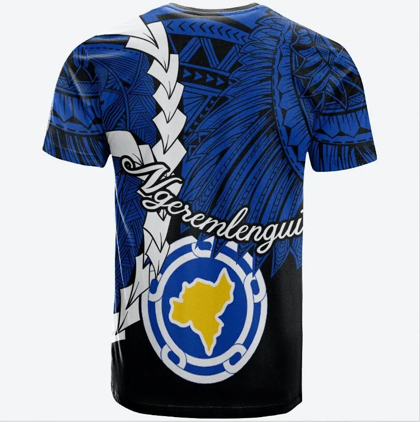 Palau Ngeremlengui Polynesian T-Shirt - Tribal Wave Tattoo - Version 2