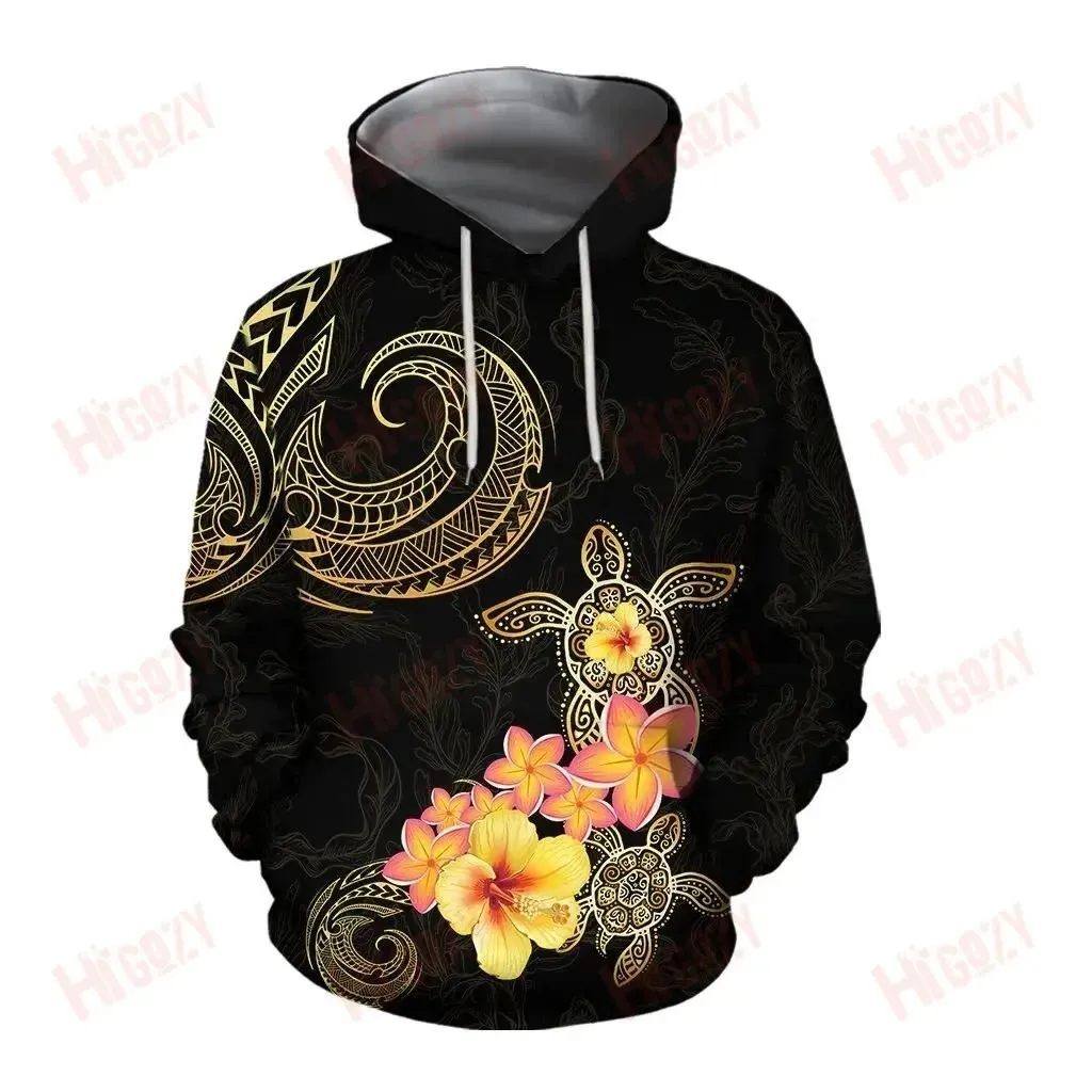 Polynesian Tattoo Turtle Hibiscus Frangipani Hoodie And Combo Leggings Tank Top Workout Cropped Tank Top Cute Outfits With Leggings, Leggings For Women
