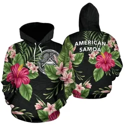 Alohawaii Clothing - Hoodie American Samoa Coat Of Arms Hibiscus TH5