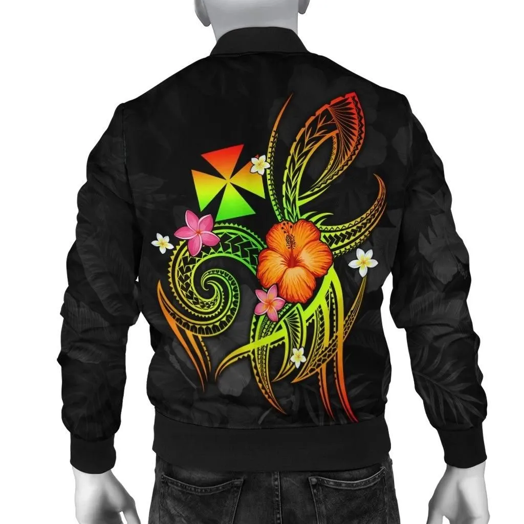 Alohawaii Jacket - Bomber Jacket Wallis and Futuna Polynesian - Legend of Wallis and Futuna (Reggae) - BN15