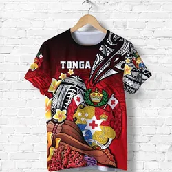(Custom Personalised) Tonga Rugby T Shirt Polynesian Ocean World Style