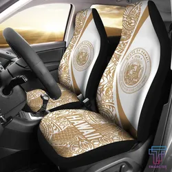 Tmarc Tee Hawaii Coat Of Arm Polynesian Car Seat Covers - Circle Style 06 J1