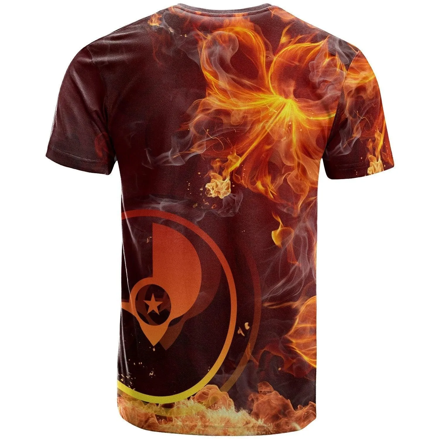 Yap Micronesia Custom Personalised T shirt - Fire Hibiscus