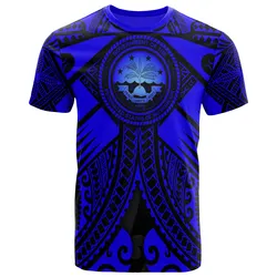 FSM T-Shirts - Blue Seal with Polynesian Tattoo