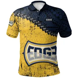 St. Johns Edge Polo Shirt Grunge Polynesian Tattoo - CA BASKETBALL