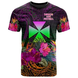 Wallis and Futuna T-Shirt - Summer Hibiscus