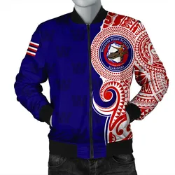 (Personalized) Hawaii Bomber Jacket - Waianae High Tribal Kakau Bomber Jacket AH