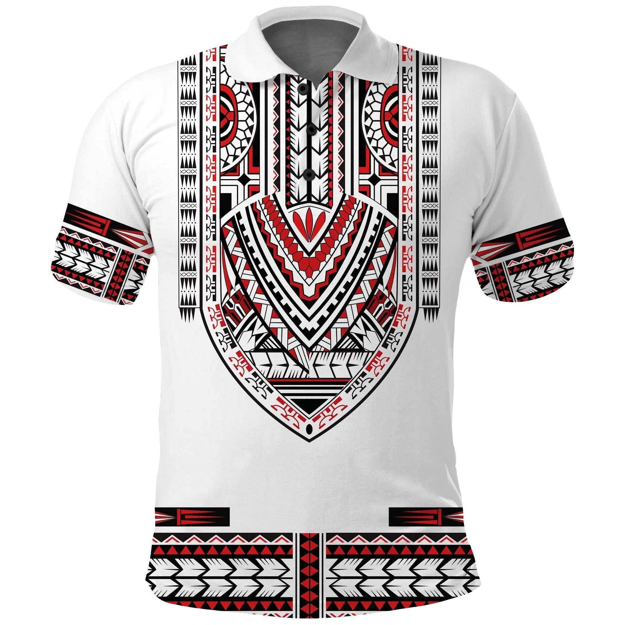 Custom Personalised Polynesian Polo Shirt Dashiki With Polynesian Tattoo Royal Version LT14