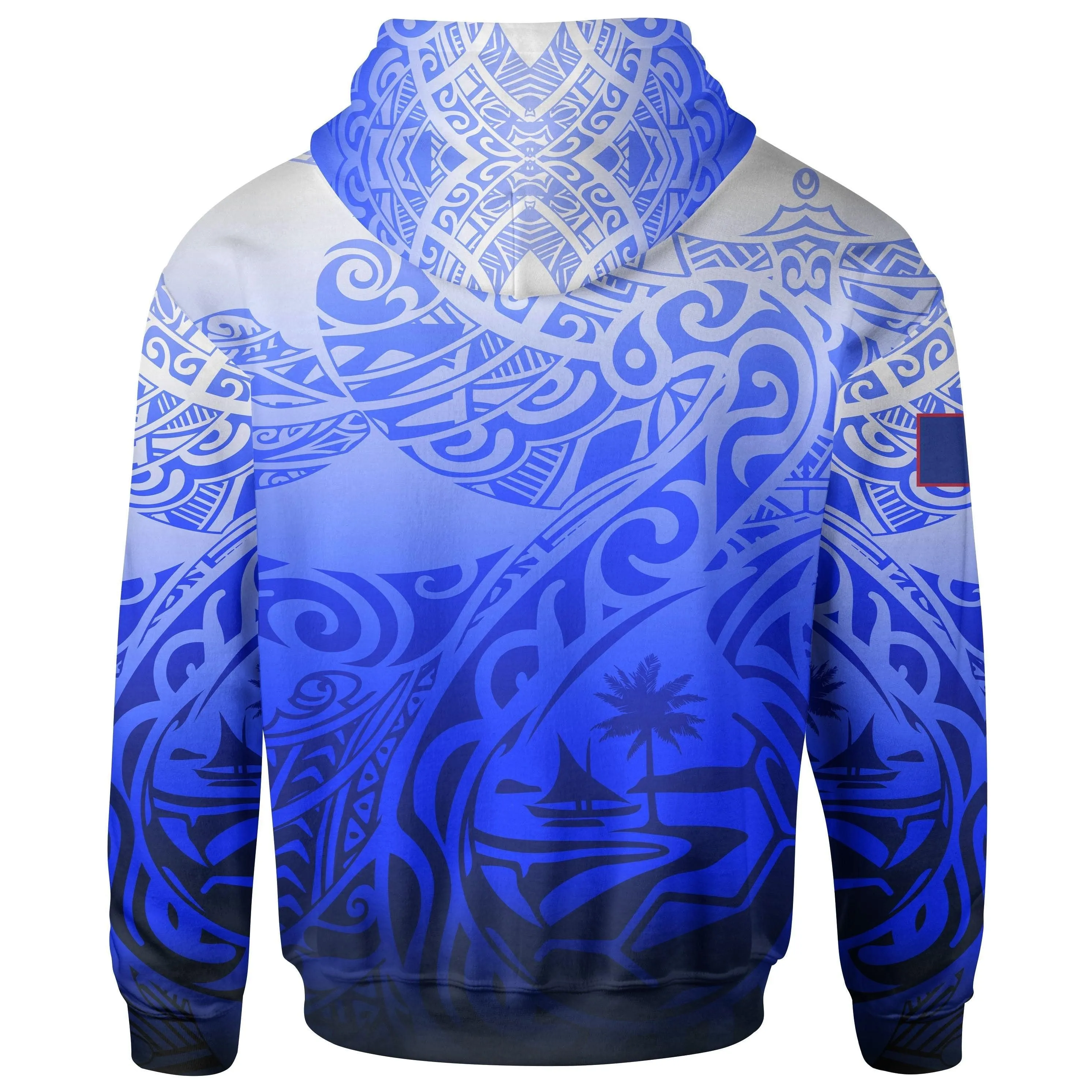 Guam Polynesian Hoodie - Tribal Tattoo With Seal