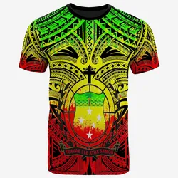 Samoa Premium T-Shirt - Samoa Coat Of Arms Polynesian Tattoo (Reggae)