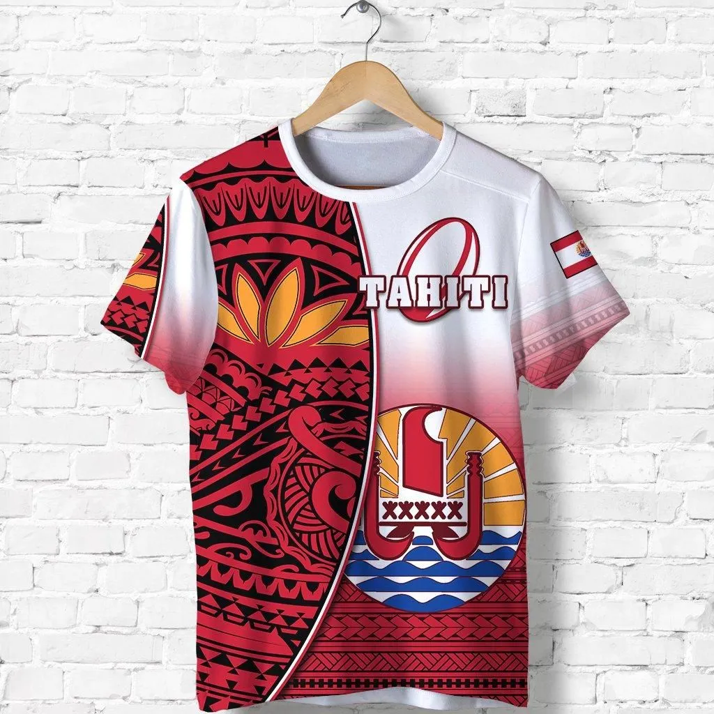 (Custom Personalised) Tahiti Rugby T shirt Impressive - Custom Text and Number